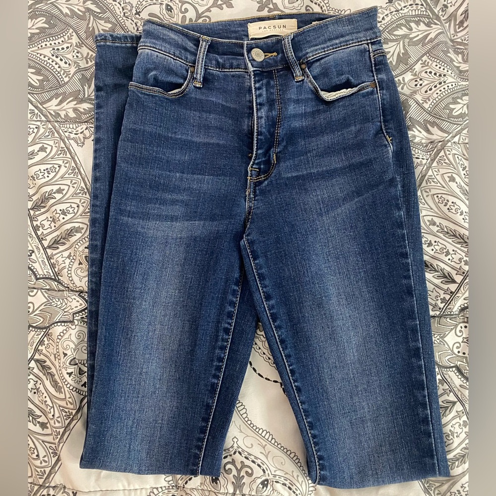 PacSun Super High-Rise Jeggings Dark Blue Jeans